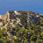 Monolithos Castle Rhodes – Cliff Top Fortress Monolithos Castle Rhodes cliff top castle sea view west coast Greece