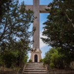 Filerimos Cross Rhodes Greece panoramic view from hill Ialyssos during Rhodes Discovery Tour